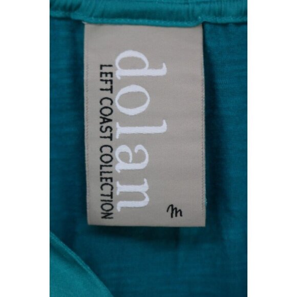 Dolan Left Coast Collection Long Sleeve Silky Blue Top-Medium-Elastic Waist - Picture 5 of 11